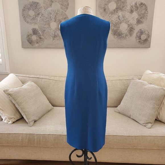 Hugo Boss 'Danafea' Zippered Sheath Dress - size 8 in Blue - Picture 9 of 16